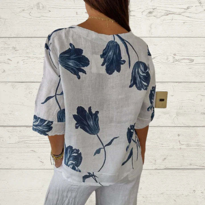 Oversized Floral Blouse
