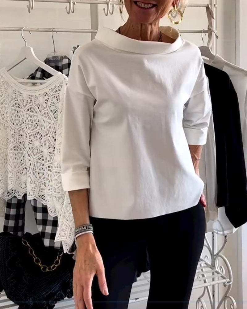 Elegant High-Collar Top for Women