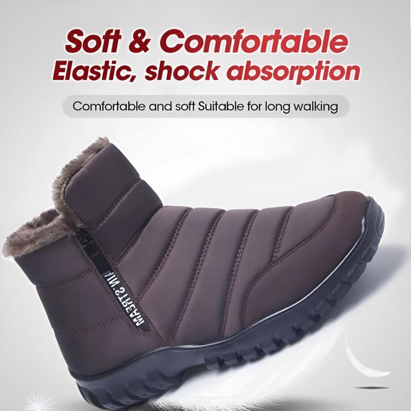 Fur Ankle WaterProof Boots Orthopedic Shoes For Men Trendy Winter 2023