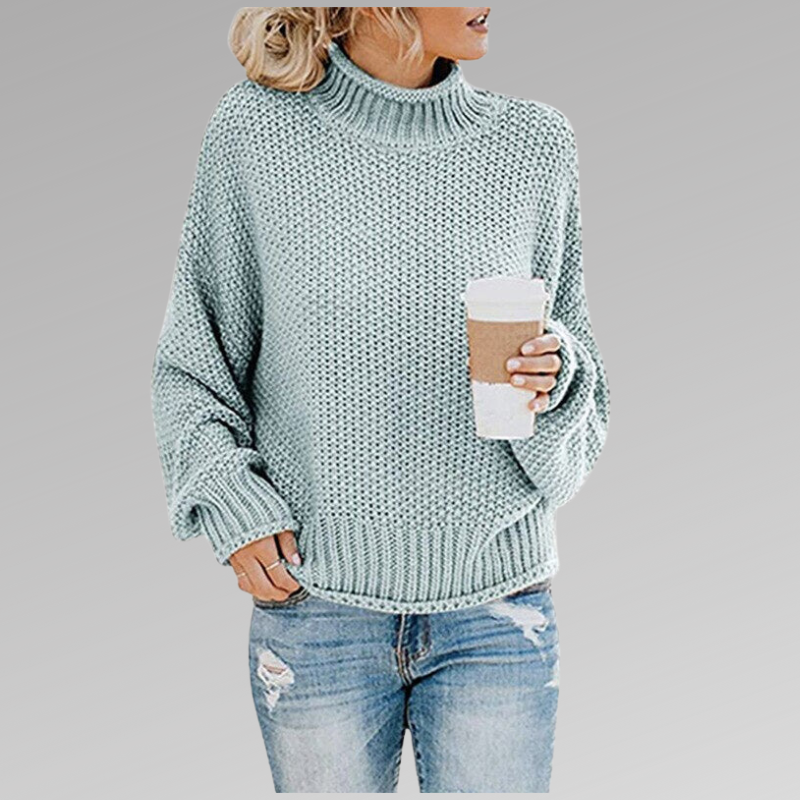 High Neck Knitted Sweater