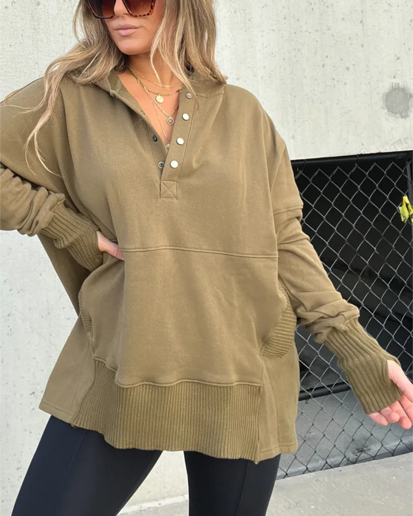 Comfortable V-Neck Hoodie for Women