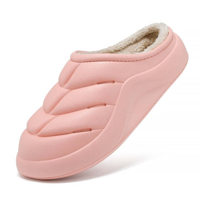 Women Waterproof Winter Slippers Plush Thick Sole