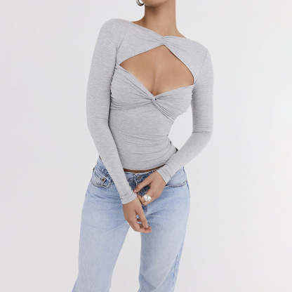 Cut-Out Twisted Top
