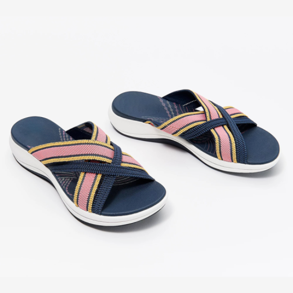 Women Sandals Stretch Cross Orthotic Slide Slippers