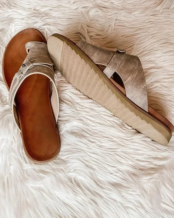 Leather Orthopedic Sandals Flip Flop Beach Summer Anti-slip