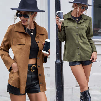 Urban Elegance Vegan Suede Jacket