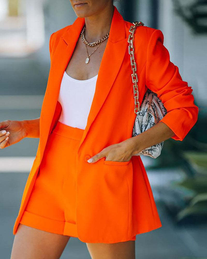 Blazer Set With Shorts