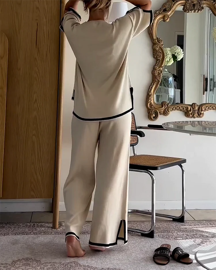 Two Piece Set With Wide Legs