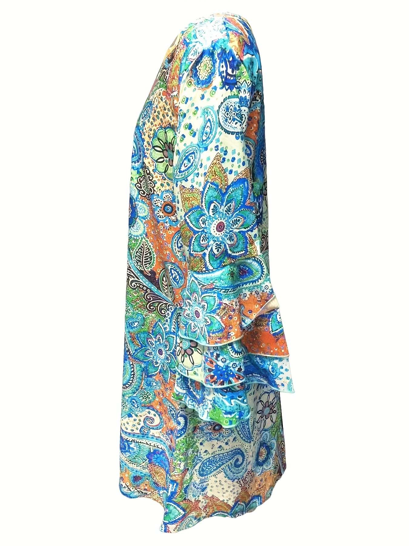 Layered Dress with Print