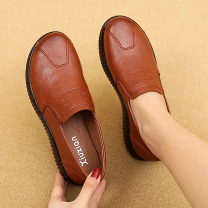 Wide Fitting Shoes Genuine Leather Casual Women Shoes