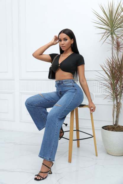 Wide-Leg Jeans