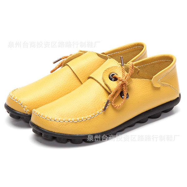 Flat Beef Tendon Low Top Casual Shoes