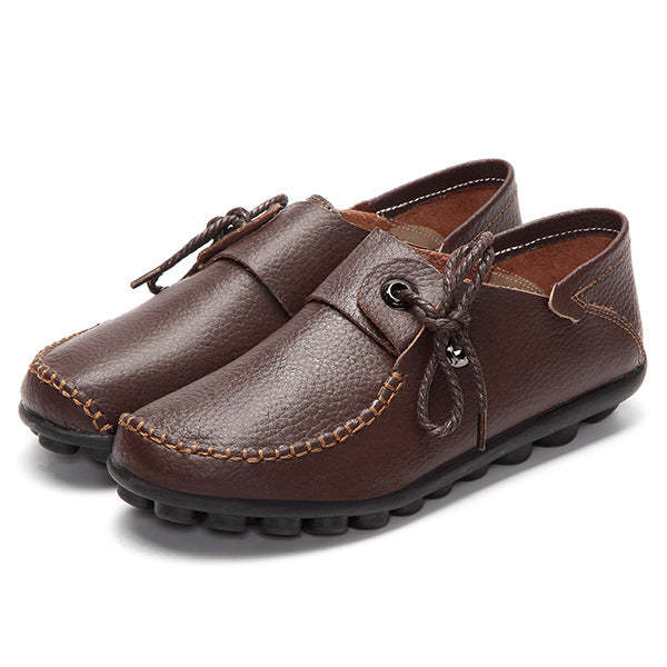 Flat Beef Tendon Low Top Casual Shoes