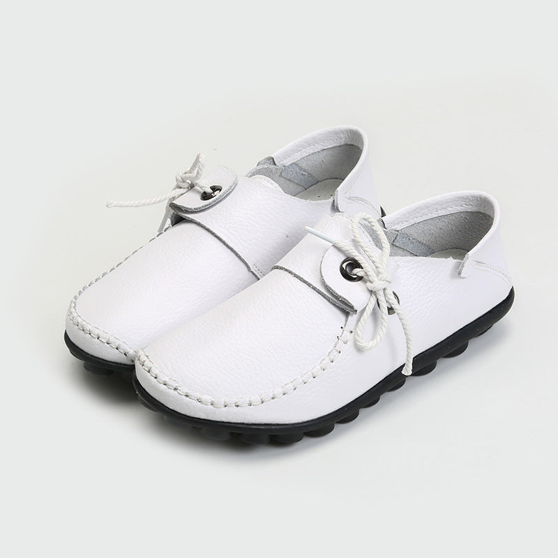 Flat Beef Tendon Low Top Casual Shoes
