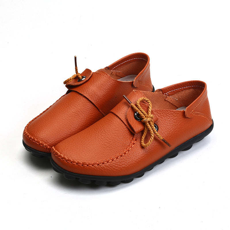Flat Beef Tendon Low Top Casual Shoes