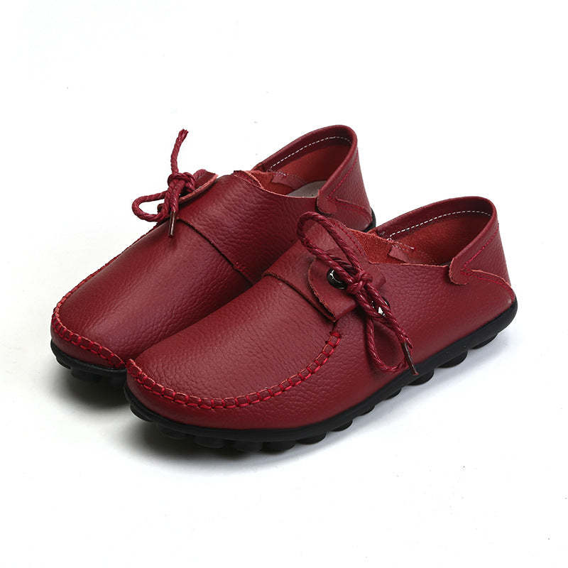 Flat Beef Tendon Low Top Casual Shoes