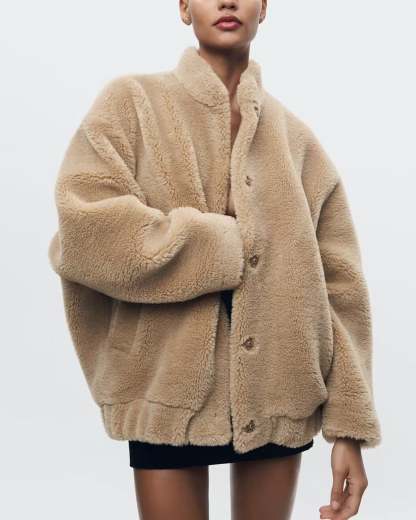 Soft OverSized Teddy Bear Fleece Jacket