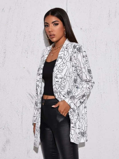 Artistic Print Blazer