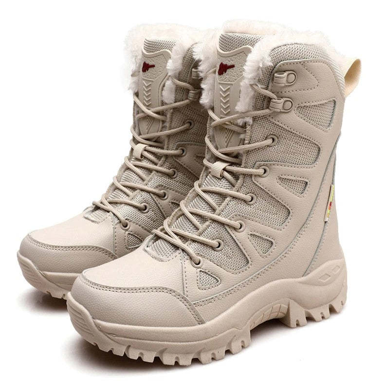 Women Snow Boots Fur Lined Orthopedic Shoes