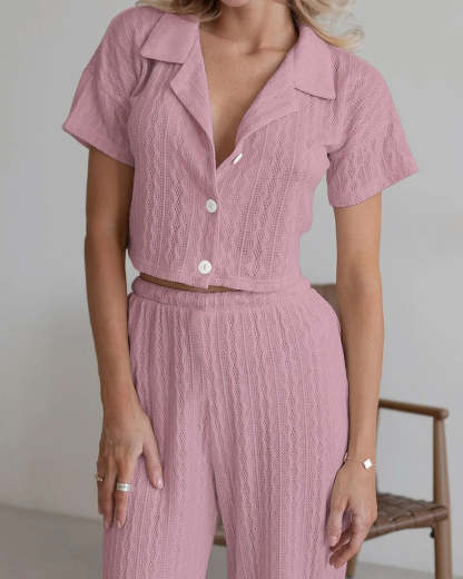 Textured Loungewear Set