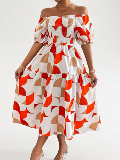 Off-Shoulder Midi Dress
