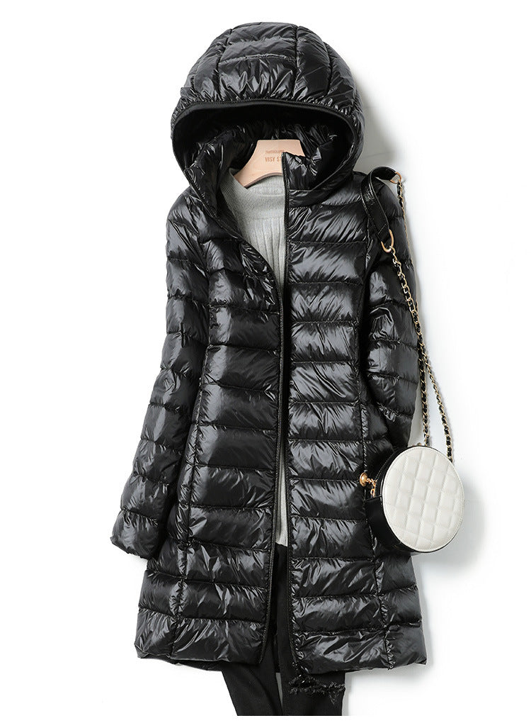 Long Ultralight Puff Down Jacket