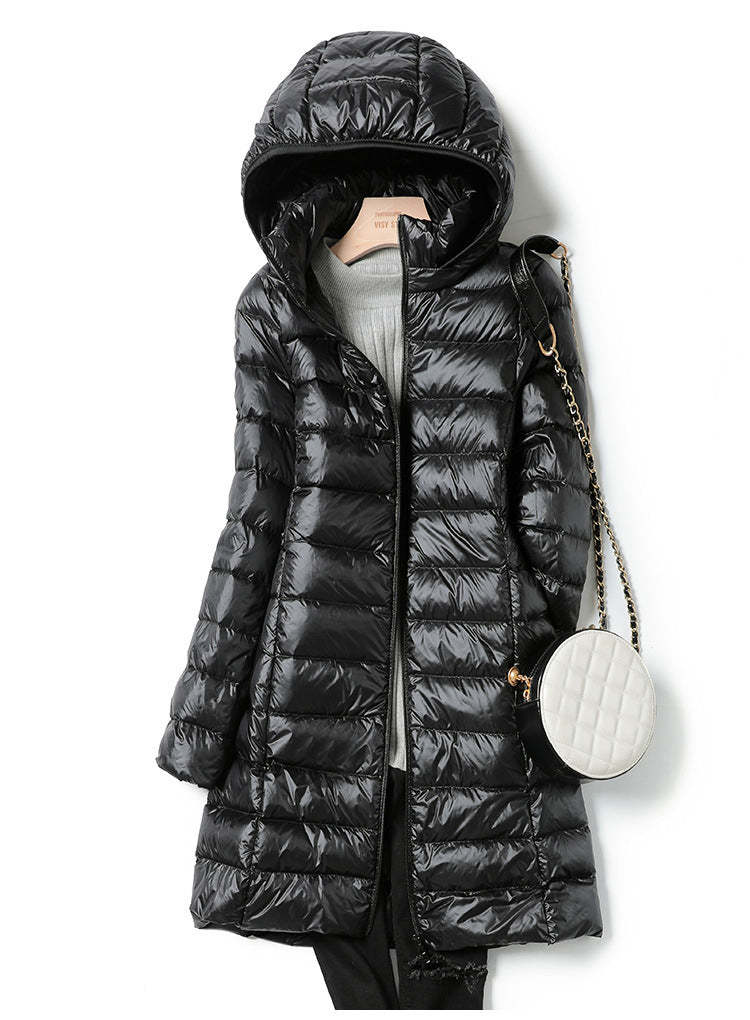 Long Ultralight Puff Down Jacket