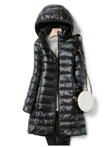 Long Ultralight Puff Down Jacket
