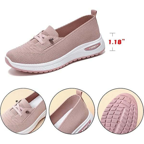 Women's Mesh Knitted Slip-On Casual Orthopedic Sneakers
