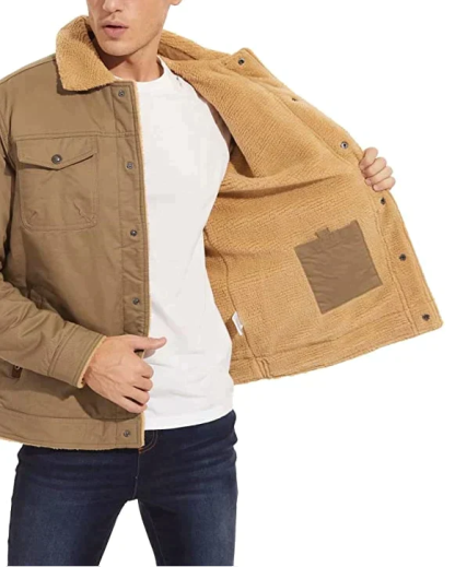 Bomber Jacket With Wool Lining