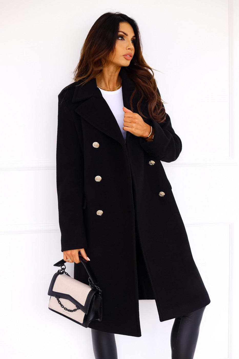 Breasted Wool Coat
