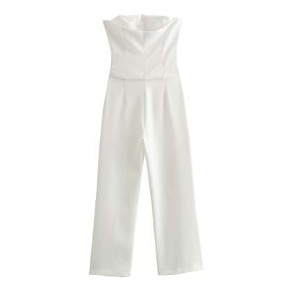 Elegant Strap w Detail Jumpsuit