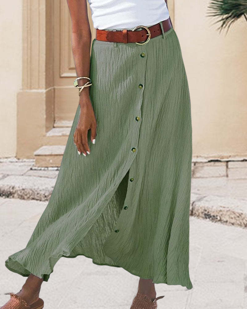 Vibrant Flowing Autumn Skirt