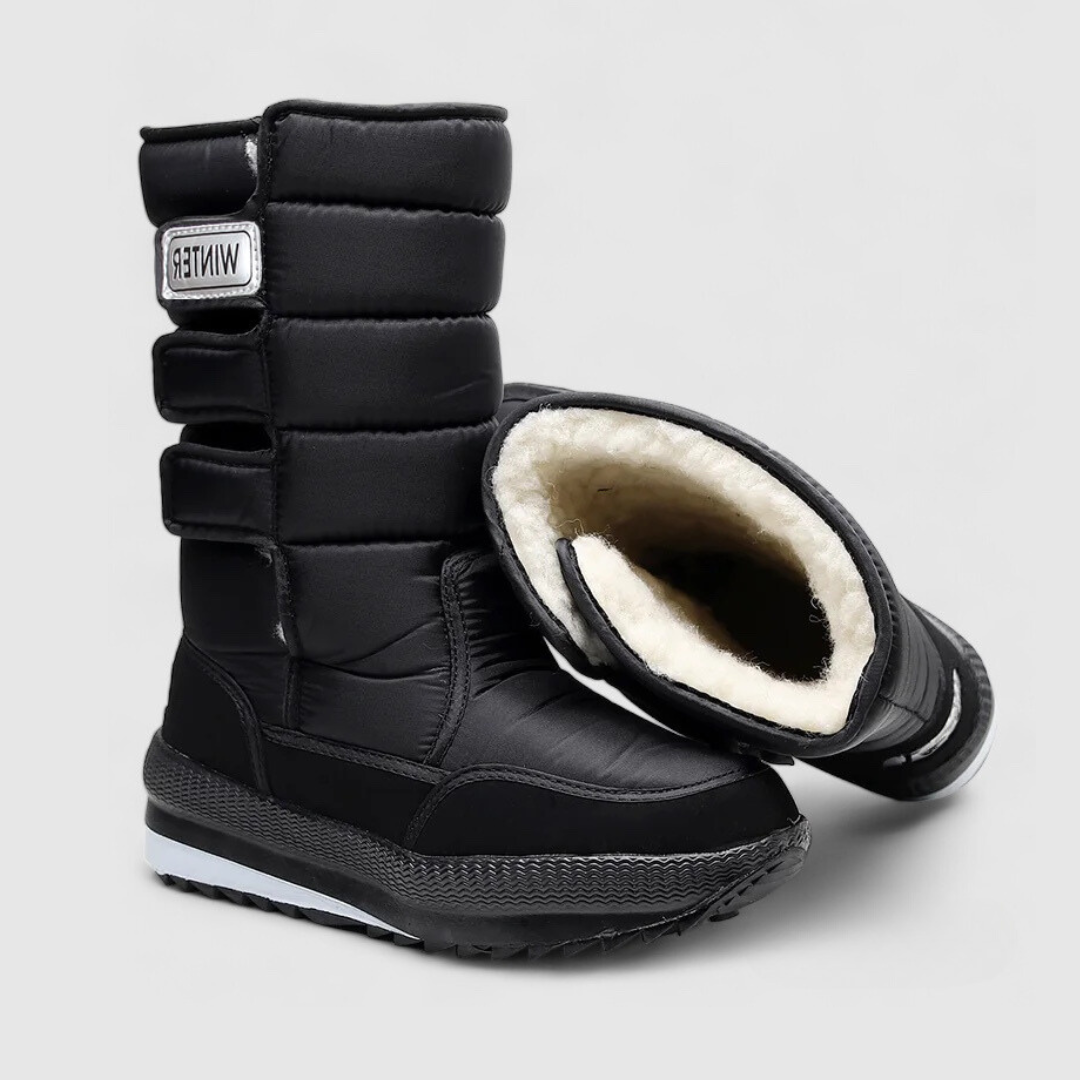 Men's Warm Snow Waterproof Boots Thick Plush Non-Slip Platform
