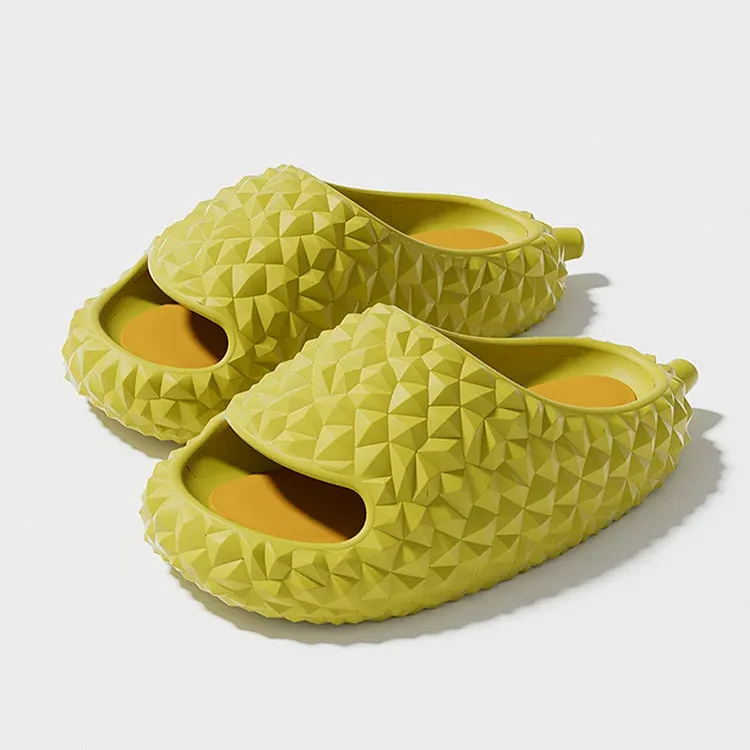 Cute Durian Slides, Quick Dry Non-Slip Soft Bottom Open Toe Indoor And