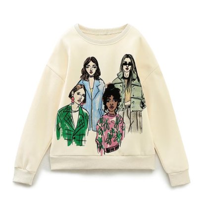 Illustrated Crewneck Sweatshirt