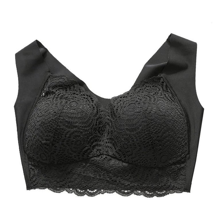 Bra For Women Ultimate Lift Stretch Full-Figure Seamless Lace Cut-Out Bra Plus Size