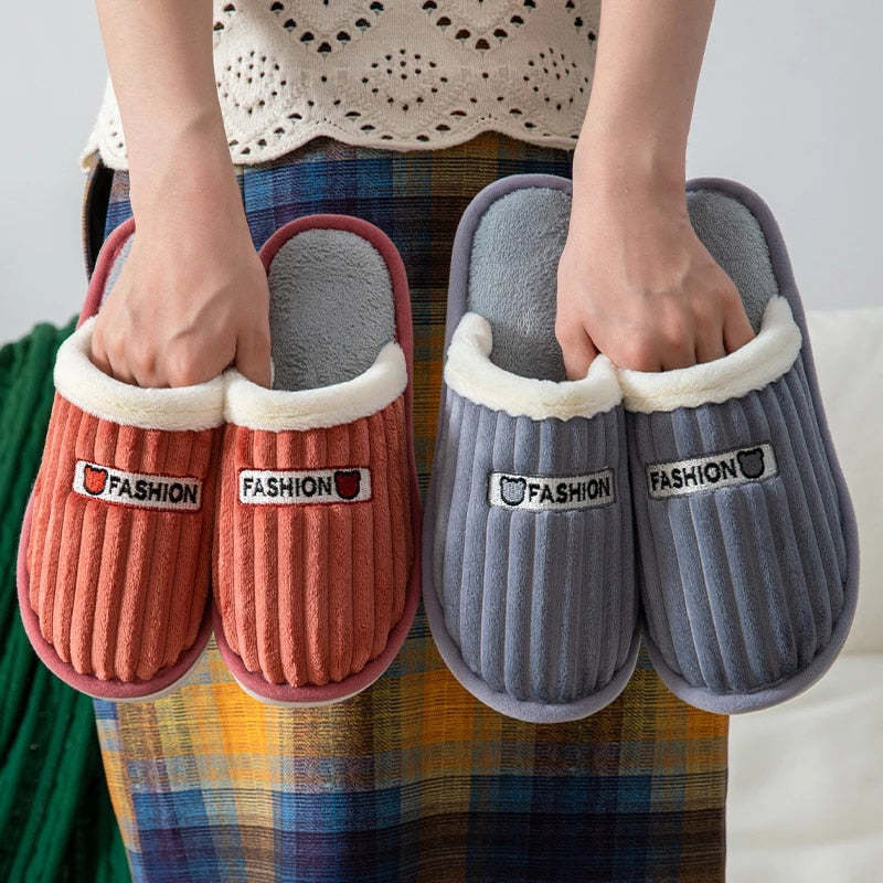 Women Cute Slippers Cushion Soft Plush Indoor Shoes