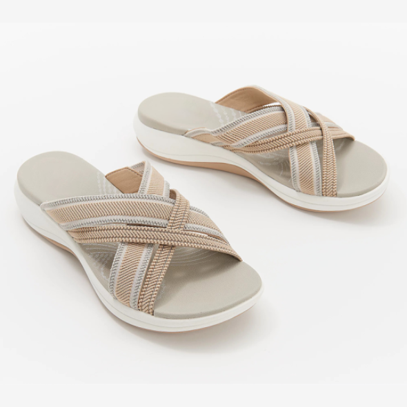 Women Sandals Stretch Cross Orthotic Slide Slippers