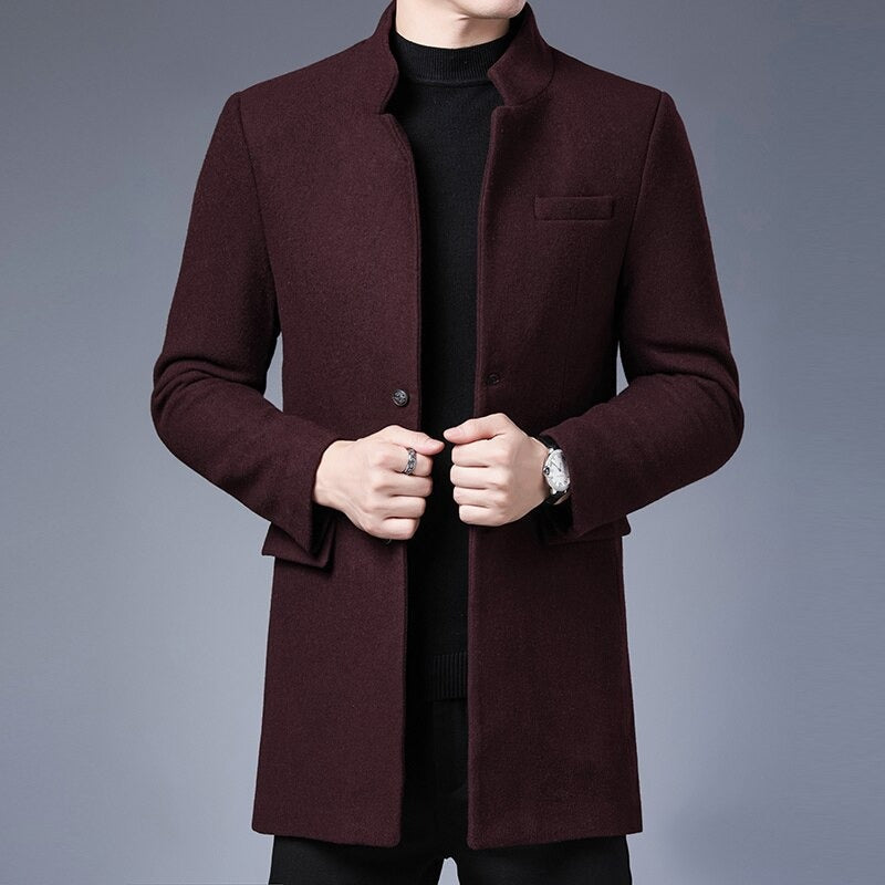Effen Wool Trench Coat Windproof