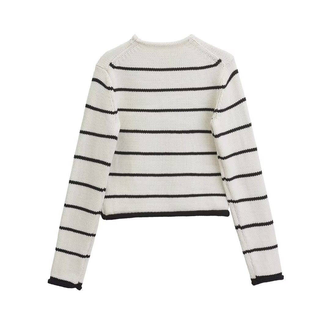 Women's Striped Knit Sweater
