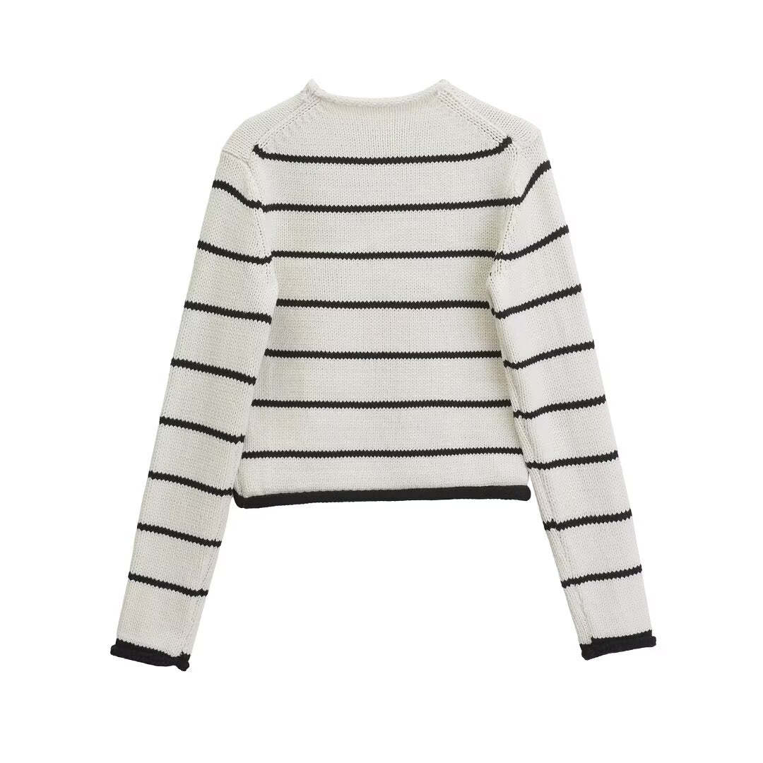 Women's Striped Knit Sweater