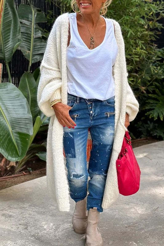 Long Knitted Cardigan