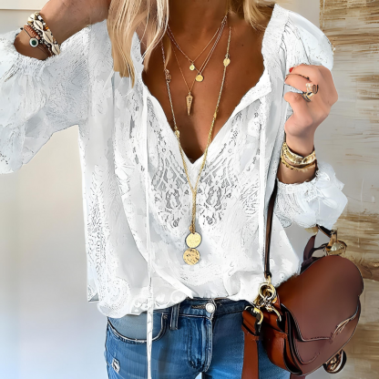 Boho Lace Long Sleeve Top