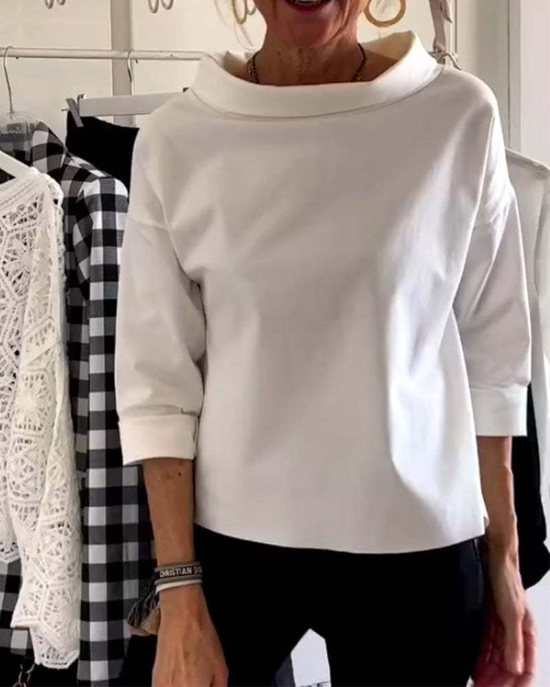 Elegant High-Collar Top for Women