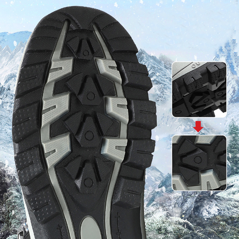 Orthopedic Boots for Men Warm Plus Hiking Lace-up Boots