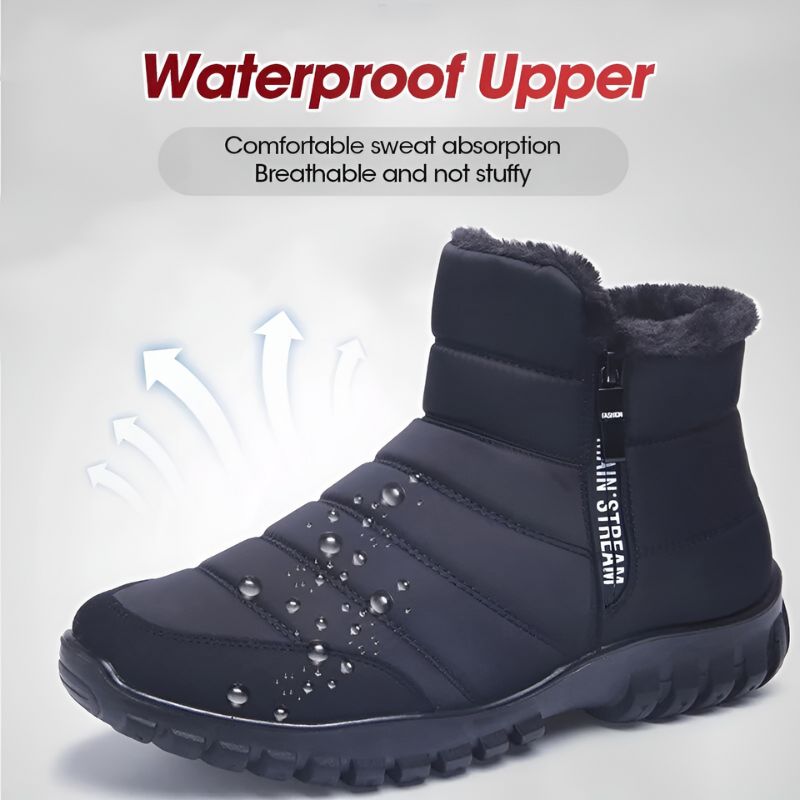 Fur Ankle WaterProof Men's Snow Boots Orthopedic