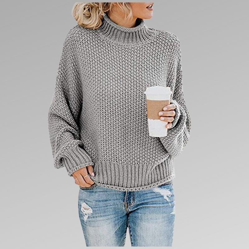 High Neck Knitted Sweater