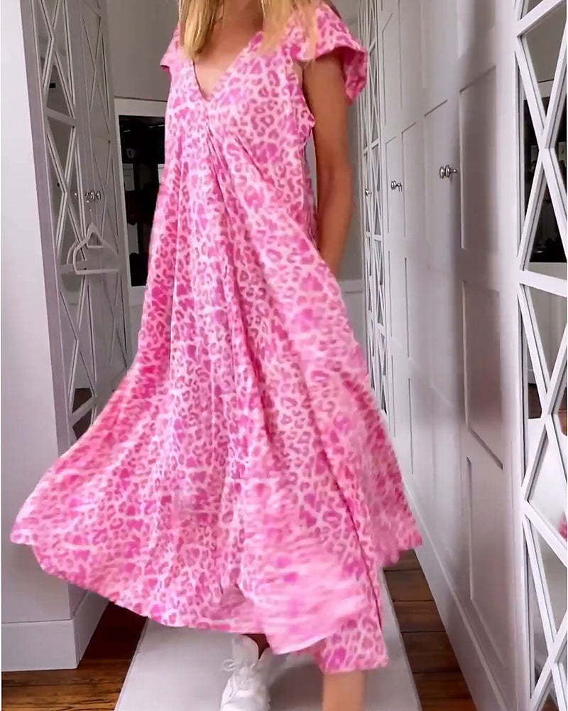 Slim V Neck Dress