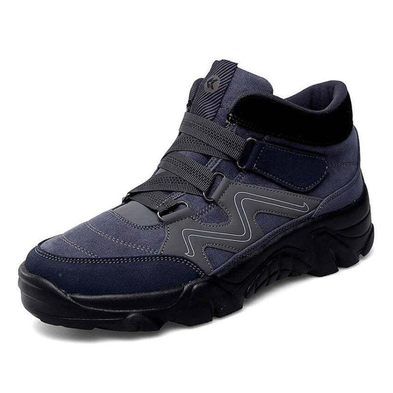 Orthopedic Shoes Men Anti-collision Velcro Hiking Ankle Sneakers Suede Outdoor